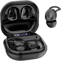 Наушники-вкладыши для сна, невидимые для сна на боку, беспроводные, Bluetooth 5.4, мягкие мини-наушники, плоские, скрытые, для женщин, мужчин, работы и спорта, чёрные 1000009634
