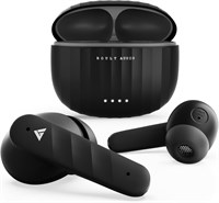 Беспроводные наушники-вкладыши Boult Audio X45 с 40-часовым временем работы, низкой задержкой в играх (45 мс), 4 микрофонами с четким шифрованием звука, 13-миллиметровыми динамиками, быстрой зарядкой Type-C, Bluetooth 5.3, амбушюрами IPX5 (черные) 1000009643