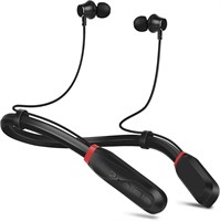 Наушники NALACAL Bluetooth, 120 часов сверхдлительного воспроизведения, Bluetooth-наушники с шейным ободом, стереонаушники, водонепроницаемые наушники для тренировок, занятий в спортзале, бега, звукоизоляционные наушники 1000009649