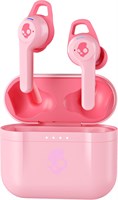 Беспроводные наушники-вкладыши Skullcandy Indy ANC с шумоподавлением, зарядным чехлом и принтом "Festy Mood Boost", розовый 1000009669