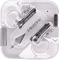 Беспроводные внутриканальные наушники MEZONE Quartz Bluetooth с чистым стереозвуком, функцией шумоподавления для звонков, сенсорным управлением, 12 часов воспроизведения, Bluetooth 5.3, прозрачный дизайн, белый цвет 1000009673