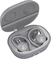 Беспроводные наушники-вкладыши NALACAL, Bluetooth 5.3, серые, 60 часов воспроизведения, активное шумоподавление, глубокие басы, спортивный дизайн 1000009693