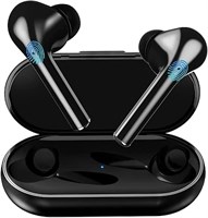Беспроводная Bluetooth-гарнитура COOLBABY TWS 5.0 с шумоподавлением, внутриканальные спортивные наушники, черная 1000009701