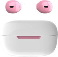 Беспроводные невидимые наушники-вкладыши Eleror с поддержкой Bluetooth, мини-наушники, небольшие наушники-вкладыши, сенсорное управление для работы, дома, музыки, аудиокниг и подкастов (розовые) 1000009704