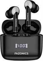 Наушники-вкладыши FAZONICS Quickpods X20 PRO True Wireless с Bluetooth 5.3, активным шумоподавлением и шумоподавлением, четким вызовом, воспроизведением в течение 36 часов, защитой от воды IPX5, светодиодным дисплеем USB-C, зарядным чехлом и двумя источни 1000009730