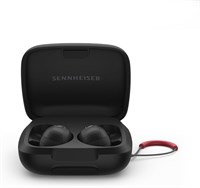 Спортивные наушники Sennheiser Momentum с функцией отслеживания пульса и температуры тела — кристально чистый звук с функцией адаптивного шумоподавления, надежная посадка, 24 часа автономной работы — черные 1000009736