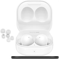 SAMSUNG Galaxy Buds 2, Bluetooth-наушники, полностью беспроводные, с шумоподавлением, зарядным чехлом, качественным звуком, водонепроницаемые — (обновлённые) (белые) 1000009762