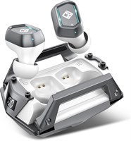 Беспроводные наушники-вкладыши Cosmic Byte CosmoBuds X100 (TWS), Bluetooth 5.3, 40 часов воспроизведения, задержка 38 мс, режимы «Музыка» и «Бог», ENC, сенсорное управление с помощью жестов, водонепроницаемость IPX5, голосовой помощник (белый/серебристый) 1000009773