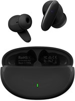 Беспроводные наушники Promate True Wireless, внутриканальные наушники Bluetooth v5.1 HD с микрофоном, водонепроницаемость IPX5, время воспроизведения 20 часов, интеллектуальное сенсорное управление и интеллектуальное автоматическое сопряжение с iPhone 14, 1000009776