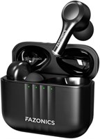 Наушники-вкладыши FAZONICS Quickpods Z80 True Wireless с Bluetooth 5.3, активным шумоподавлением и шумоподавлением, четкими звонками, воспроизведением в течение 36 часов, водонепроницаемостью IPX5, светодиодной подсветкой через порт USB-C и чехлом для зар 1000009798