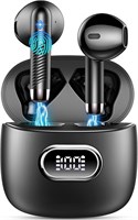 Беспроводные наушники TERRIFI, Bluetooth 5.3 со стереобасом, 42 часа воспроизведения, внутриканальные наушники, шумоподавление, USB-C, светодиодный дисплей, водонепроницаемая спортивная гарнитура IP7 для Android и iOS 1000009806