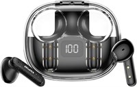 Оригинальные наушники-вкладыши awei T86 ENC с шумоподавлением, беспроводные Bluetooth-наушники Hi-Fi, стереонаушники с цифровым дисплеем и зарядным чехлом (черные) 1000009807
