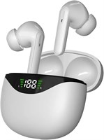 Беспроводные Bluetooth-наушники Nice Deals LLC с сенсорным управлением, HD-микрофоном, светодиодным цифровым дисплеем, водонепроницаемостью IPX5, 72 часами работы в режиме ожидания и 5 часами воспроизведения музыки — идеально подходят для занятий спортом, 1000009813