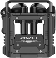 Оригинальные игровые наушники awei T63 | Наушники Bluetooth 5.3 | Водонепроницаемая беспроводная гарнитура | Игровая гарнитура с микрофоном и функцией TWS Call, двухрежимная | Длительное время автономной работы (черный) 1000009815