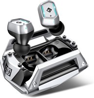 Беспроводные наушники-вкладыши Cosmic Byte CosmoBuds X100 (TWS), Bluetooth 5.3, 40 часов воспроизведения, задержка 38 мс, режимы «Музыка» и «Бог», ENC, сенсорное управление с помощью сжатия, водонепроницаемость IPX5, голосовой помощник (черные) 1000009823