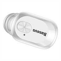 Беспроводные наушники Baseus Mono Mini Invisible Earphone Encok A03 с поддержкой Bluetooth 5.0, аккумулятором 200 мА·ч, 60 мА·ч, длительным временем работы (белый) 1000009840