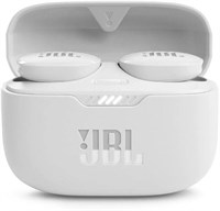 Беспроводные наушники-вкладыши JBL Tune 130NCTWS с шумоподавлением, Pure Bass Sound, активное шумоподавление (ANC) и Smart Ambient, 4 микрофона, 40 часов автономной работы, водонепроницаемые, с защитой от пота, удобная посадка — белые, JBLT130NCTWSWHT 1000009841