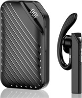 Bluetooth-гарнитура V5.1t с одним наушником, зарядным устройством, 108 часов автономной работы, регулируемые наушники с шумоподавлением и двумя микрофонами, для бизнеса/офиса/вождения 1000009849