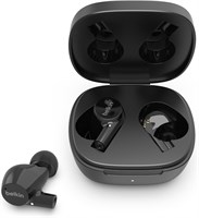 Беспроводные наушники Belkin Soundform Rise True Wireless Bluetooth 5.2 с беспроводной зарядкой, защитой от пота и воды IPX5, с глубокими басами для iPhone, Galaxy, Pixel и других устройств — чёрный 1000009851