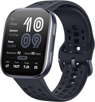 Умные часы Amazfit Bip 6, 46 мм, аккумулятор на 14 дней, 1,97-дюймовый AMOLED-дисплей, GPS и бесплатные карты, искусственный интеллект, звонки и текстовые сообщения по Bluetooth, отслеживание здоровья, фитнеса и сна, более 140 режимов тренировок, водонепр 1000009862