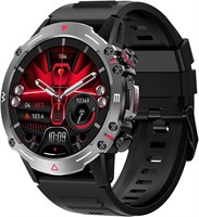 Умные часы Armfit HULK с AMOLED-дисплеем Always On, водонепроницаемые фитнес-часы с функцией Bluetooth Calling и монитором сердечного ритма и сна для Android iOS (черные) 1000009868