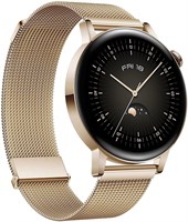 Умные часы HUAWEI WATCH GT 3 42 мм, ёмкий аккумулятор, круглосуточный мониторинг SpO2, точный мониторинг пульса, более 100 режимов тренировок, Bluetooth-звонки, золотой цвет 1000009899