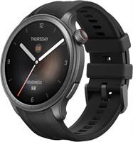 Смарт-часы Amazfit Balance, фитнес-тренер с ИИ, трекер сна и здоровья с отслеживанием состава тела, GPS, встроенный помощник Alexa, звонки по Bluetooth, аккумулятор на 14 дней, 1,5-дюймовый AMOLED-дисплей, для Android/iPhone, полночь 1000009906