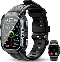Смарт-часы KASTWAVE BT20 Military для мужчин и женщин, водонепроницаемый до 50 м, прочный фитнес-трекер, Bluetooth-звонки, голосовой помощник, сенсорный экран 1,96 дюйма, более 100 спортивных режимов, круглосуточный мониторинг здоровья, для iOS/Android 1000009927