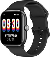 Умные часы ArmFit GTX Amoled AI для мужчин и женщин, Android iPhone со встроенной Alexa и Bluetooth-звонками, фитнес-трекер с защитой от воды IP68, более 100 видов спорта, пульсометр SpO2 (черные) 1000009945