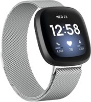 Металлические ремешки, совместимые с Fitbit Versa 4/Sense 2/Versa 3/Sense, регулируемый ремешок для женщин и мужчин из нержавеющей стали для умных часов Fitbit Versa 1000009987