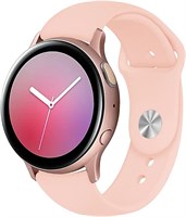 Ремешки для часов MARGOUN для Samsung Galaxy Watch Active 2 40 мм / 44 мм, сменные силиконовые ремешки шириной 20 мм 1000010001