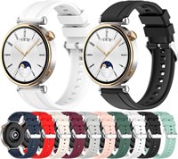 2 пары силиконовых ремешков для часов, совместимых с умными часами Huawei Watch GT 4, сменный мягкий спортивный ремешок, водонепроницаемый спортивный ремешок для Huawei Watch GT 4 41 мм, аксессуары для умных часов 1000010014