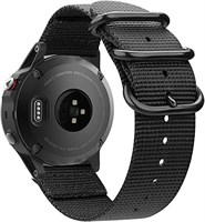 Совместимый с Garmin Fenix 7/Fenix 5/Fenix 6, 22-миллиметровый спортивный ремешок из мягкого плетеного нейлона с удобной посадкой, совместимый с Garmin Fenix 6 Pro/Fenix 5 Plus/Forerunner 745 935 945/Instinct 1 2/Epix Gen 2 Smartwatch 1000010016