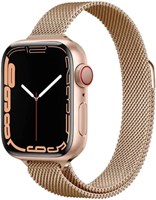 Ремешок O Ozone Slim Milanese Loop, совместимый с Apple Watch Series 10 | Ultra 2 | 8 Ultra | 9 | 8 | 7 | 6, 49/46/45/44/42/41/40/38 мм, магнитные сменные браслеты из нержавеющей стали для женщин 1000010018