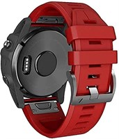 Силиконовый ремешок Dado шириной 26 мм для Garmin Fenix 7X | Fenix 6X | Fenix 5X | 5 Plus | Fenix 6X Pro | Fenix 3 | Fenix 3 HR | Descent MK1 | Ремешок для смарт-часов D2 Delta PX (тёмно-красный) 1000010022