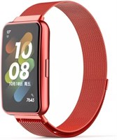 Сменный ремешок Dado Milanese из нержавеющей стали, совместимый с часами Huawei Band 7, сетчатый магнитный ремешок из нержавеющей стали 1000010046