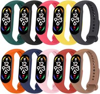 Набор из 5 силиконовых ремешков MARGOUN для Xiaomi Mi Band 7, сменные аксессуары для смарт-часов 1000010049