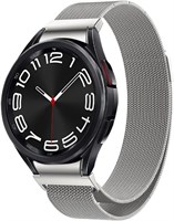 Браслет Dado Quick Fit No Gap из миланской нержавеющей стали, совместимый с Samsung Galaxy Watch 6 Classic 47/43 мм | 5 Pro 45 мм | 4 Classic 46, с сетчатым магнитным ремешком 1000010057