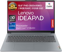 Ноутбук Lenovo IdeaPad Slim 3 15IRH8 | 15,6-дюймовый FHD-дисплей Intel Core i7-13620H, 16 ГБ ОЗУ, 512 ГБ SSD | Камера FHD 1080p | Windows 11/Arctic Grey (ОБНОВЛЕНИЕ) 1000010509
