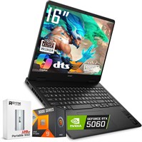 Игровой ноутбук HP OMEN 16, дисплей 144 Гц с разрешением 1920 x 1200, процессор Ryzen 9 8940HX (>i9-13900H, 5,3 ГГц), GeForce RTX 5060, клавиатура с RGB-подсветкой, веб-камера 1080p, Wi-Fi 6, Windows 11 Домашняя, черный (32 ГБ оперативной памяти DDR5 | ТВ 1000010550