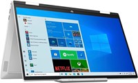 Ноутбук-трансформер HP Pavilion x360 с 15,6-дюймовым сенсорным дисплеем FHD, процессором Intel Core i5-1235U, графикой Intel Iris Xe, оперативной памятью DDR 4 16 ГБ, твердотельным накопителем NVMe 512 ГБ, сканером отпечатков пальцев, клавиатурой, Windows 1000010668