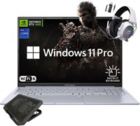 Ноутбук ASUS VivoBook Pro 16, 16-дюймовый дисплей WUXGA, Intel Core i9-13900H, NVIDIA RTX 4050, 16 ГБ ОЗУ, SSD на 1 ТБ, Wi-Fi 6, клавиатура с панелью, охлаждающая подставка, Windows 11 Pro 1000010795