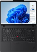 Lenovo ThinkPad T14 Gen 5 с процессором Intel Core Ultra 7 155U, 14-дюймовым дисплеем WUXGA (1920 x 1200) IPS, яркостью 400 нит, без сенсорного экрана, 32 ГБ ОЗУ, твердотельным накопителем на 1 ТБ, сканером отпечатков пальцев KYB с подсветкой, Windows Pro 1000010837