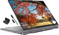 Ноутбук Lenovo Yoga 7 «2 в 1» с сенсорным экраном 14 дюймов WUXGA (1920 x 1200), 3,5 ГГц, 6-ядерный процессор AMD Ryzen 5 8640HS, 8 ГБ оперативной памяти LPDDR5, твердотельный накопитель на 512 ГБ, клавиатура с клавиатурой, сканер отпечатков пальцев, Wi-F 1000010920