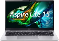 • Ноутбук Acer Aspire Lite AL15 с процессором AMD Ryzen 7-5700U (до 4,3 ГГц), 16 ГБ ОЗУ, твердотельным накопителем на 512 ГБ, видеокартой AMD Radeon, 15,6-дюймовым дисплеем FHD IPS с тонкой рамкой, Wi-Fi 6, Windows 11, английской категории KB, обновленной 1000010991