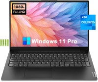 Ноутбук Lenovo V15 Gen2 для бизнеса и дома с дисплеем 15,6 дюймов и разрешением Full HD, процессор Intel Celeron N4500, 16 ГБ ОЗУ, твердотельный накопитель на 1 ТБ, цифровая клавиатура, Wi-Fi, Bluetooth 5.1, веб-камера, RJ-45, HDMI, Windows 11 Pro, с акку 1000011007