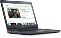 Dell Precision 7510 Ordinateur портативный 15,0", Core i7-6820HQ, 2,7 ГГц, 16 ГБ, SSD, 512 ГБ, Windows 10 Pro 64bit, веб-камера (Renouvel©) (Обновлённый) 1000011088