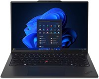 Ноутбук Lenovo ThinkPad X1 Carbon Gen 12, 14-дюймовый дисплей WUXGA IPS 60 Гц, процессор Intel Core Ultra 7-155U, 32 ГБ ОЗУ, твердотельный накопитель на 1 ТБ, графика Intel, клавиатура (англо-арабская), Windows 11 Pro, черный | 21KC0011GR 1000011145