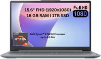 Ноутбук Lenovo IdeaPad Slim 3 15IRH8 — AMD Ryzen 5 7520U, дисплей FHD 15,6 дюймов, 16 ГБ ОЗУ, SSD 1 ТБ, графика AMD Radeon, Windows 11, английская клавиатура (Великобритания), Arctic Grey (обновлённая версия) 1000011191