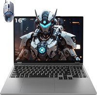 Ноутбук TOPGRO, 16-дюймовый дисплей Full HD, процессор Core i9-9980H (5,0 ГГц), видеокарта NVIDIA GTX1650, 32 ГБ оперативной памяти DDR4, твердотельный накопитель на 1 ТБ, Wi-Fi 6, Bluetooth 5.2, Windows 10 Pro, ноутбук с клавиатурой с панелью, серая м. 1000011200